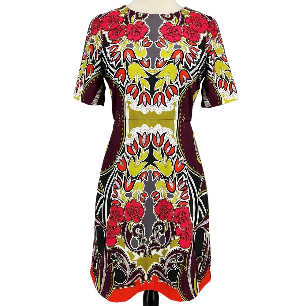Hale Bob Floral Abstract Print Sheath Dress XS